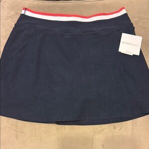 Beyond Yoga Blue A-Line Mini Skirt